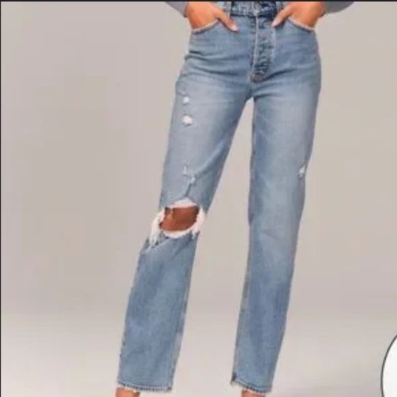 Abercrombie & Fitch Denim - Abercrombie The Dad High Rise Jeans
